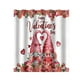 thumbnail image 2 of Cortina de ducha de San Valentín con ganchos | Diseño romántico de rosas rojas y gnomos con forma de corazón | Tejido de poliéster resistente al agua para decoración de baño, 2 of 6