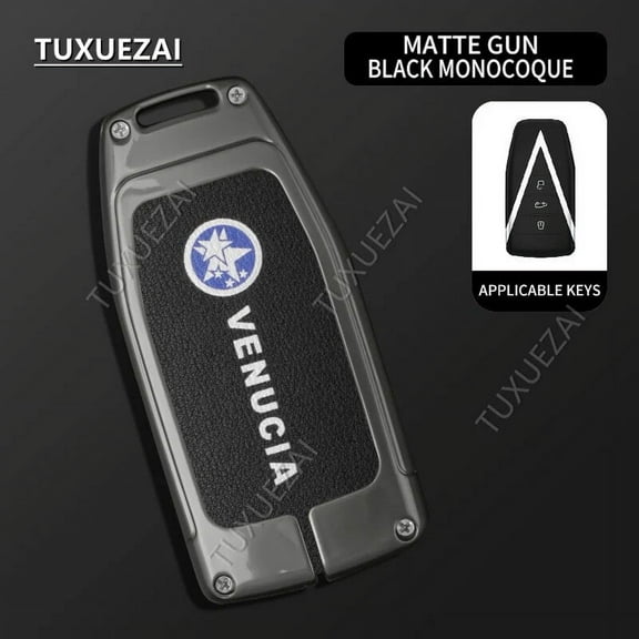 Zinc Alloy Car Key Case Cover Shell Bag For Qichen B 3 buttons key case Venucia Qichen Star SUV D60 D60EV T60 T60EV T70 T90 M50V