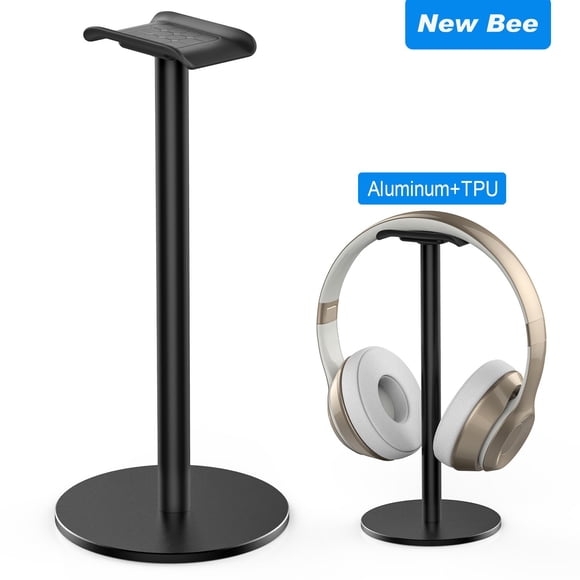 Soporte para auriculares, soporte para auriculares, soporte universal portátil para auriculares de aluminio New Bee Z1