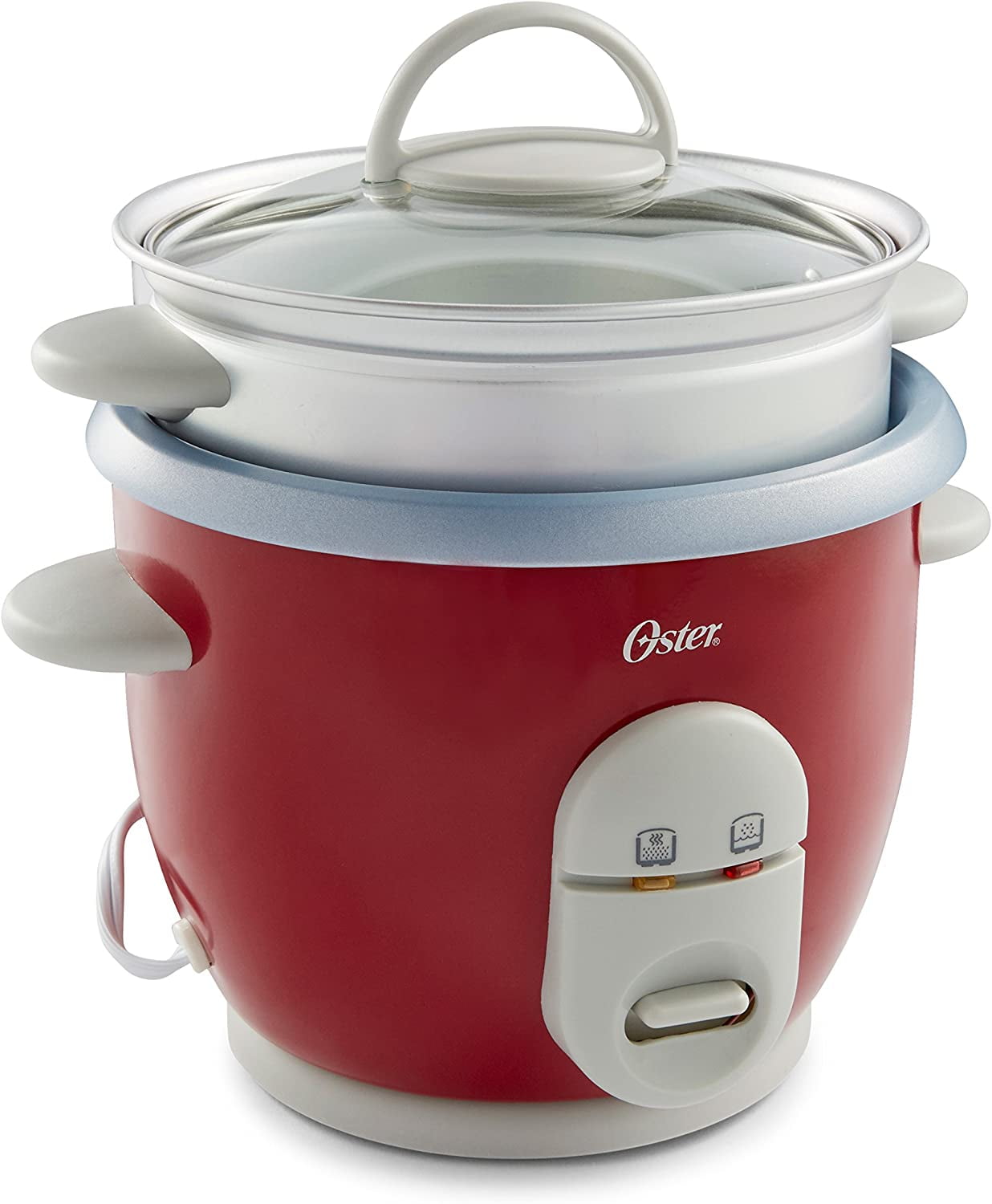 Oster 004722-000-000 Rice Cooker, 6 Cup, Red 