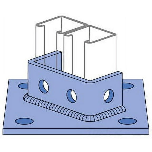 Unistrut P2073 EG, Channel Post Base, Post Base, 1 PC