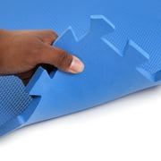 FlooringInc 24 x 24 White EVA Foam Interlocking Floor Mats 48 Sq Ft Coverage Area 12 Pack