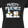 thumbnail image 3 of SpongeBob SquarePants - Frosty Friends - Juniors Fitted Graphic T-Shirt, 3 of 6