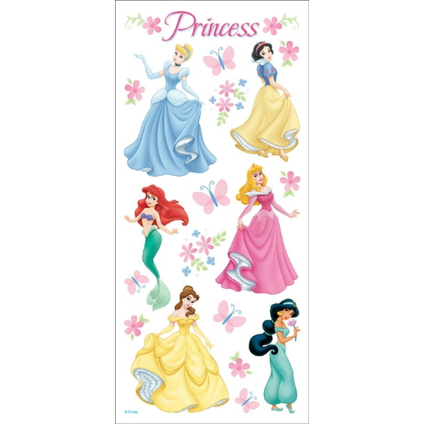Disney Princesse Stickers-Dreams W/Glitter