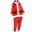 O-385 Red, variant on Women Long Sleeve Bib Pants Hoodies Pajamas Night Gowns Rompers for Women Flannel Happy Vacation Christmas Lounge Hooded Basic Fall Winter Pajamas 2026