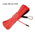 thumbnail image 4 of Scienceny Cable de cabrestante de fibra sintética para automóvil, Universal, 15m, profesional, extraíble, resistente a desgarros, accesorios Vehículos, repuestos y accesorios Mis Rojo, 4 of 6