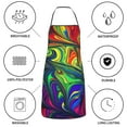 thumbnail image 6 of Disketp Pride Rainbow Kitchen Apron with adjustable Aprons for Women with Pockets Cooking Powder Pink Apron, 6 of 7