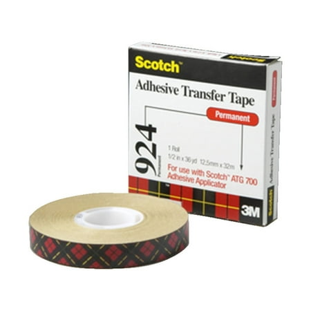UPC: 0021200058660 | 3M #924 Adhesive Transfer Tape  3/4  x 36 yds.