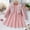 Pink, variant on Lilgiuy Infant Toddler Baby Girls Long Sleeve Fungus Edge Round Neck Floral Dress Dress Princess Dress，Pink,18-24 Months Fall for 2022 Spring Winter