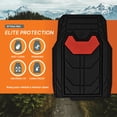 thumbnail image 5 of FH Group Universal Fit Bold Geometric Car Floor Mats with Trimmable Design  - Red Full Set, 5 of 8