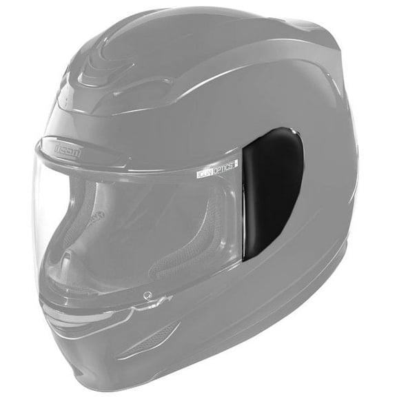 Icon Airmada Helmet Replacement Sideplates Black