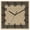 Black Brown, variant on Gray Geometric Wooden Wall Clock Silent Non Ticking, Black Greek Key Design Burlap Modern Art Square Wall Clocks Battery Operated, Decor Clock for Home Office, Living Room, Kitchen, 10 Inch