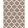 thumbnail image 3 of Transitional 9x12 Area Rug Shag Thick (8'9'' x 12'2'') Geometric Tan, White Living Room Easy to Clean, 3 of 9