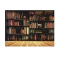 thumbnail image 2 of Mashaouyo Clearance Home Tapestry Wall Hanging Bookcase Pattern Retro Decorative Holiday Decorations, 2 of 3