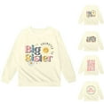 thumbnail image 5 of shqvo Big Sister Shirts for Girls Toddlers Promoted to Big Sister Announcement Crewneck Long Sleeve Pullover Sweatshirt Cute Print Sweatshirts Girls Fall Tops, 5 of 5