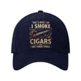 thumbnail image 2 of Sombrero Gorra de béisbol ajustable para hombre y mujer,clásica,de perfil bajo y sin estructura,con diseño de color liso lavado (azul marino,1 pieza). Rkxzt, 2 of 9
