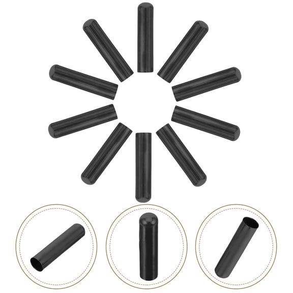 Milisten 50Pcs Black Metal Replacement Tips for Shoes, Boots, Backpacks, and Outdoor Gear