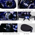thumbnail image 5 of Fishing Reel High Strength Spinning Metal Micro General 7.2:1 Gear Ratio Fishing Bait Caster For Angling, 5 of 5