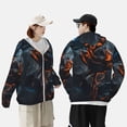 thumbnail image 4 of Lsque Blue and Red Roses Artwork UPF 50+ Lightweight Sun Protection Men's Women's Long Sleeve Shirt, Hoodie Performance -XX-Large, 4 of 9