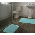 thumbnail image 2 of Garland Rug Cabernet Washable Nylon Bath Rug Set, 2 Piece Set (17"x24" Bath Rug, & 21"x34" Bath Rug) Sea Foam, 2 of 5