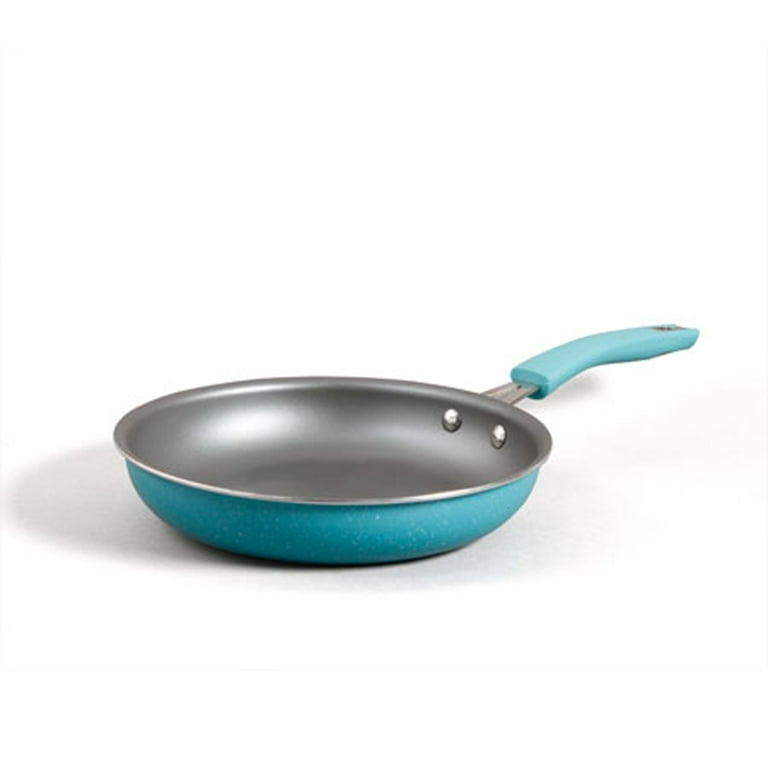 The Pioneer Woman Vintage Speckle & Cast Iron 10-Piece Non-Stick Cookware  Set, Turquoise 