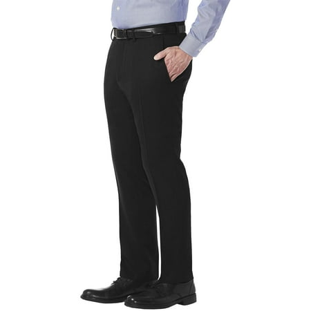 Kenneth Cole Reaction Mens Slim-Fit Urban Heather Dress Pants 38W x 29L Black