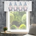 thumbnail image 4 of Blue Gnome Valances for Windows Pink Easter Egg Rod Pocket Curtain Valance Window Treatment Short Curtains for Kitchen Living Room, 54"x18", 4 of 9