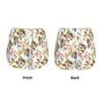 thumbnail image 6 of Uemuo Birds And Flowers Pattern Women's Athletic Shorts High Waisted Running Shorts with Liner Pockets Gym Elastic Workout Shorts-Large, 6 of 9