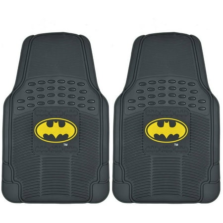 Original Batman Rubber Floor Mats For Car 2 Piece Front Trimmable