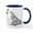White/Navy Inside, variant on CafePress - Wolf Mug - 11 oz Ceramic Mug - Novelty Coffee Tea Cup
