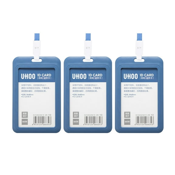 Toyandona 3Pcs Multi Work Cover Credentials Holder with Lanyard for Office and Shopping