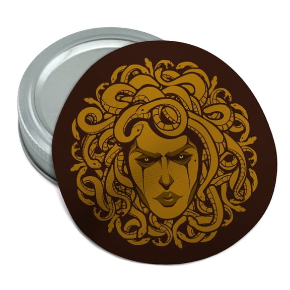 Medusa Gorgon Head Covered in Snakes Round Rubber Non-Slip Jar Gripper Lid Opener