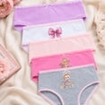 thumbnail image 3 of Princess Rose Toddler Girls Underwear Soft Cotton Brief Panties with Lace 5 Pack, 3 of 6