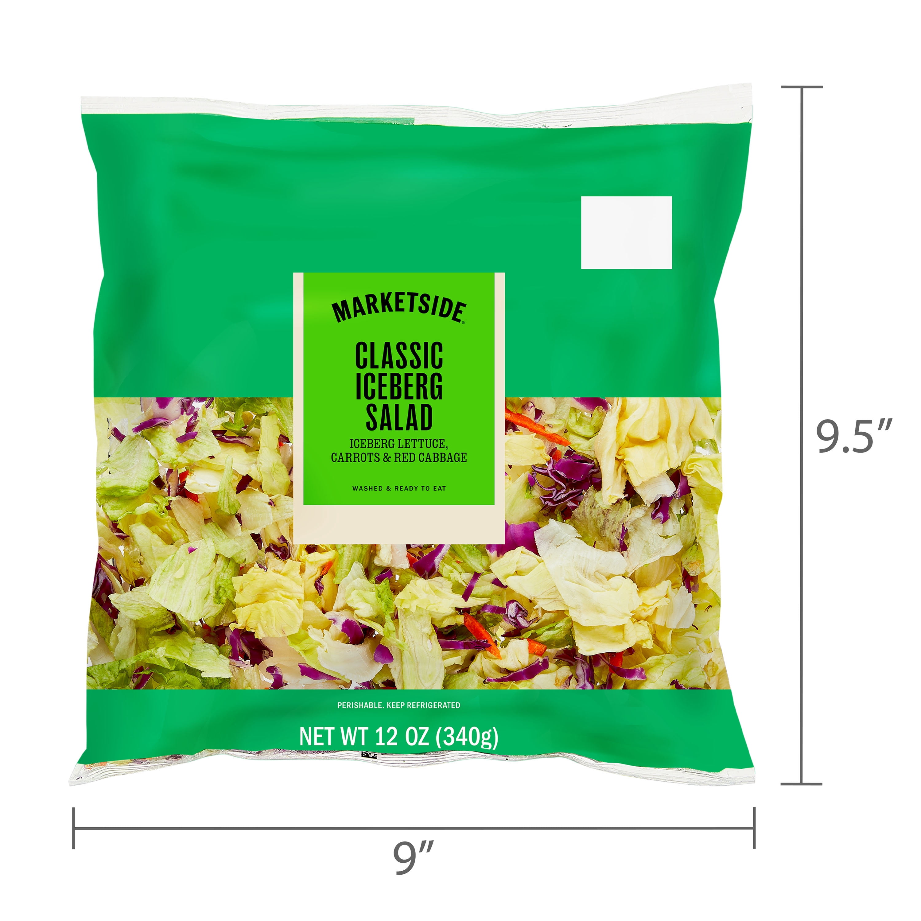 Marketside Classic Iceberg Salad, 12 oz Bag (Fresh)