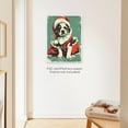 thumbnail image 4 of Moonow7 Vintage Christmas Dog Wall Art Poster, Retro Puppy Art Prints, Dog in Santa Suit Picture for Wall Decor in Living Room, Kids Room, Dorm, Cute Pet Lover Gift, Unframed Size 45x60cm / 18x24", 4 of 13