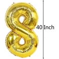 thumbnail image 4 of Number 80 and Gold Confetti Balloons, 40 Inch Gold Number 80 Balloon with 5PCS 12 Inch Gold Confetti Balloons for 80th Birthday Party Decorations 80th Anniversary Décor, 4 of 6