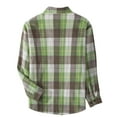 thumbnail image 4 of BVnarty Plaid Shirts for Men Casual Long Sleeve Button-Up Plaid Shacket with Pockets for Outdoor Daily Wear, Lightweight Comfortable Fashion Top, 4 of 8