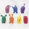 thumbnail image 3 of 7 adornos de peluche Odbbods de 1,57 pulgadas, muñeco creativo, lindo, divertido y suave, regalo de cumpleaños y Navidad., 3 of 4