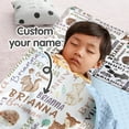 thumbnail image 2 of KAINSY Personalized Toddler Nap Mat with Custom Name - Animal Theme Kids Sleeping Bag for Daycare, Preschool, and Kindergarten with Pillow and Blanket Set, Easy Roll-Up for Boys, 2 of 8