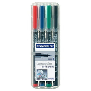 Staedtler 305F WP4 Lumocolor Correctable Transparency Pen F Pack of 4