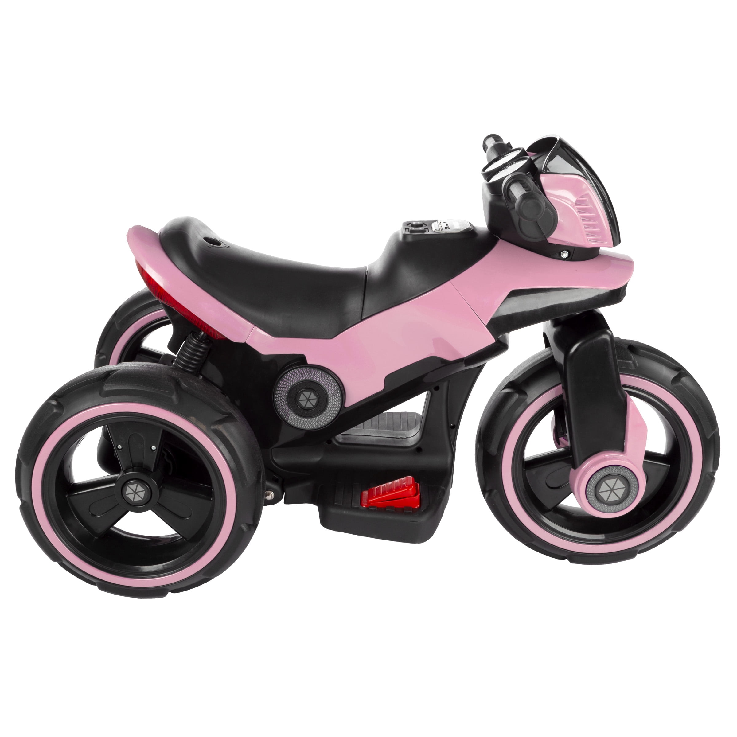 Ride-On Toy Trike Motorcycle –Battery Operated Electric Tricycle for Toddlers with Built-in Sound, Lights and MP3 Input by Lil' Rider (Pink)