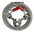 thumbnail image 4 of Petmate Booda Super Pet Tie-out Cable for Dogs, Steel Wire with Vinyl Coating, 20', Silver and Red, 4 of 5