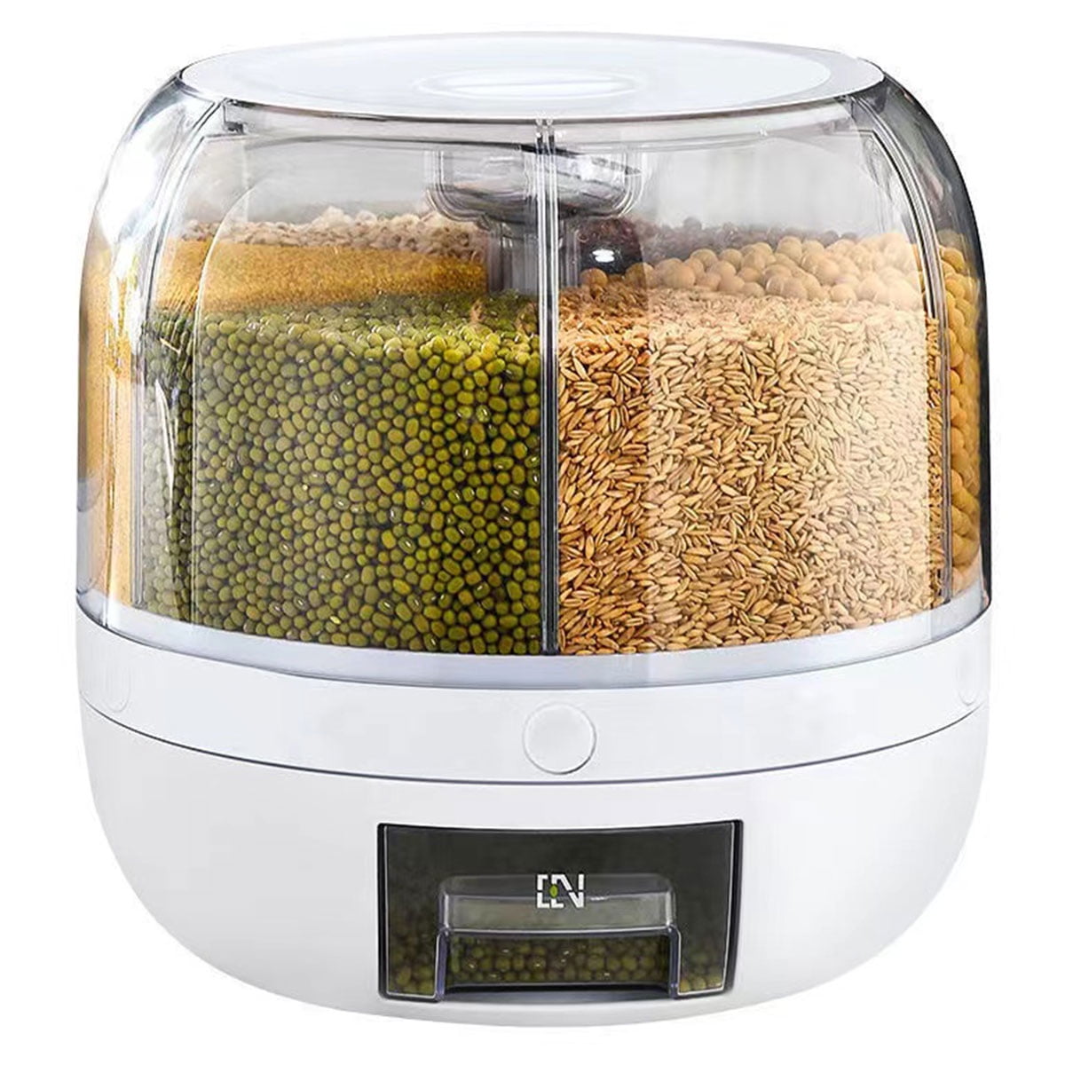 Morima Dry Food Rice Storage Box Rotating Grain Container MultiGrid