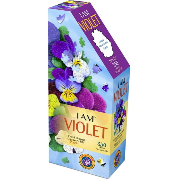 Madd Capp 350-Piece I Am Violet Floral Shaped Jigsaw Puzzle