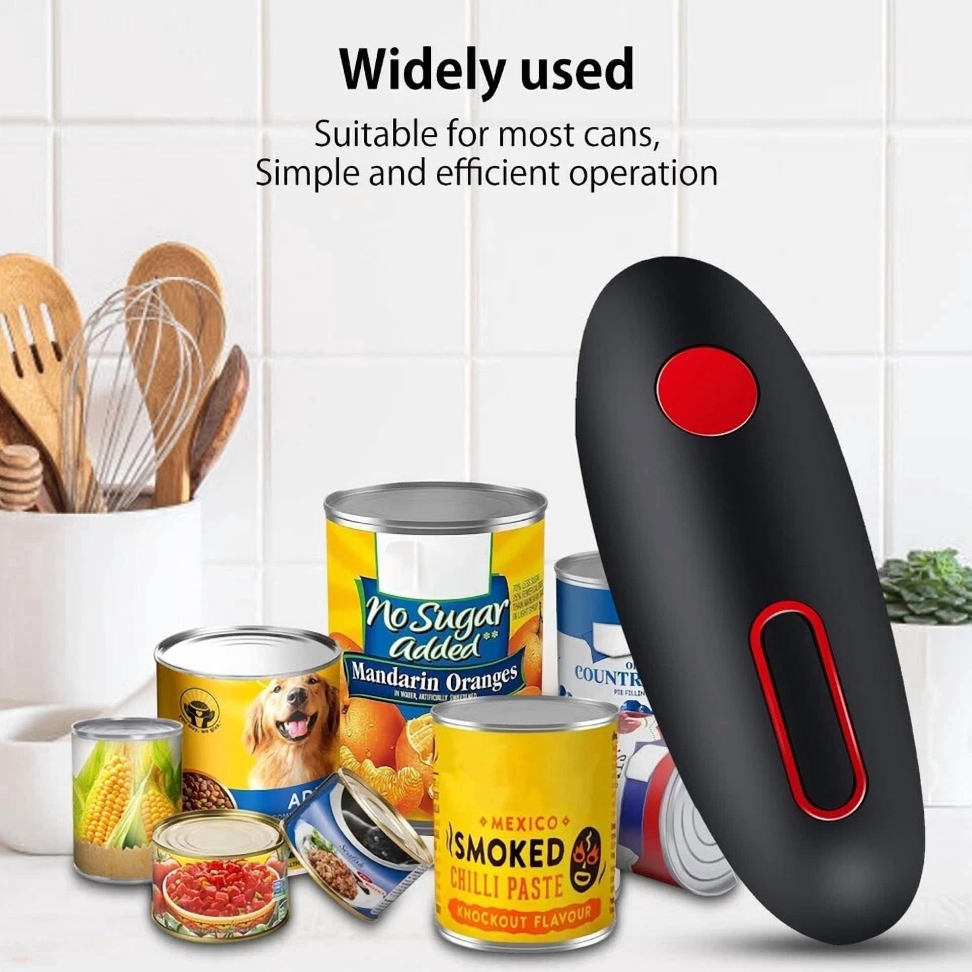 One Touch Electric Can Opener Fits Almost Can Sizes For Seniors With Arthritis