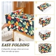 thumbnail image 2 of Yayeee Collapsible Cube Storage Bin with Lid Fabric Closet Decorative Basket with Handles, Green Clover Pattern, 2 of 7