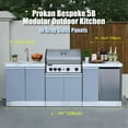 thumbnail image 6 of 94 Inch Bespoke 5B Modular Outdoor Kitchen in Matt Gray, 6 of 25