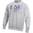 thumbnail image 2 of Men's Champion Gray LSU Tigers Reverse Weave Fleece Sweatshirt, 2 of 3