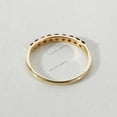thumbnail image 7 of Natural Garnet Eternity Band, 14K Solid Yellow Gold Garnet Ring, Half Eternity Ring, January Birthstone Ring, Garnet Jewelry, Wedding Ring, 7 of 7