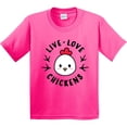 thumbnail image 3 of Inktastic Live Love Chickens Youth T-Shirt, 3 of 5
